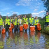 Final Straw Foundation & Western Sussex Rivers Trust Volunteers coming together on the River Lavant 