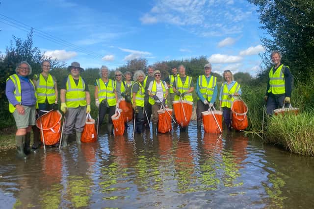 Final Straw Foundation & Western Sussex Rivers Trust Volunteers coming together on the River Lavant