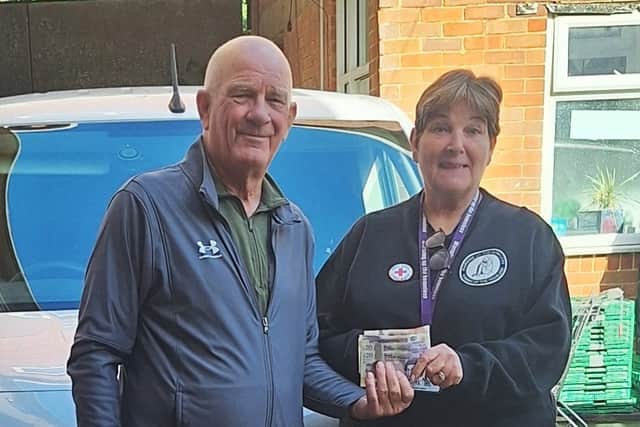 Old Bexhillians Charity donations to Warming Up the Homeless.