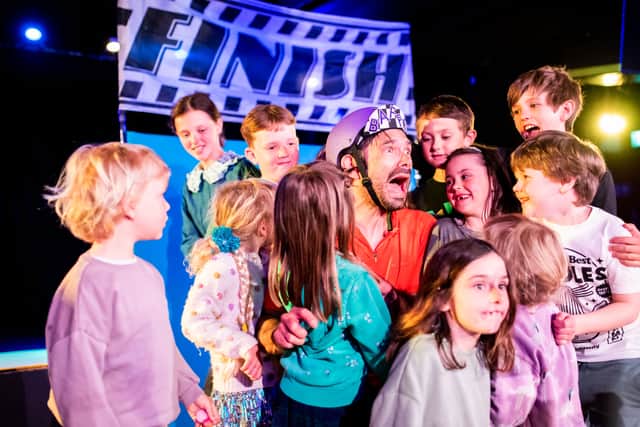 On Your Bike Baffo! was developed alongside the very audience it was created for - primary school children helped shape the show