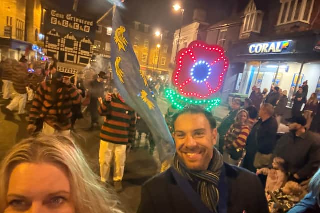 Mims Davies MP thrilled to join East Grinstead Community Bonfire
