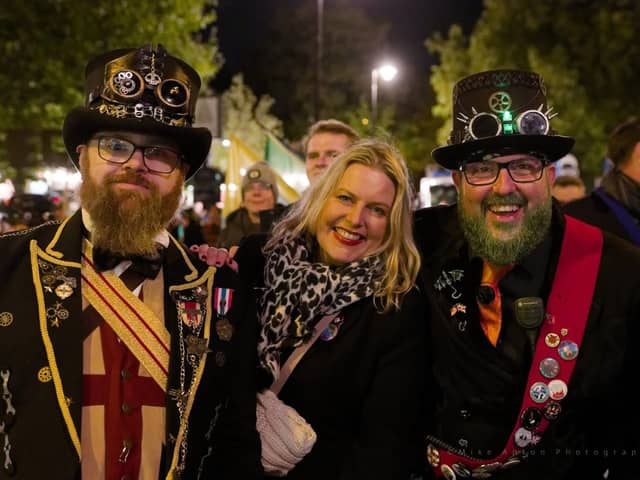 Mims Davies MP thrilled to join East Grinstead Community Bonfire (Photo: Mike Anton)