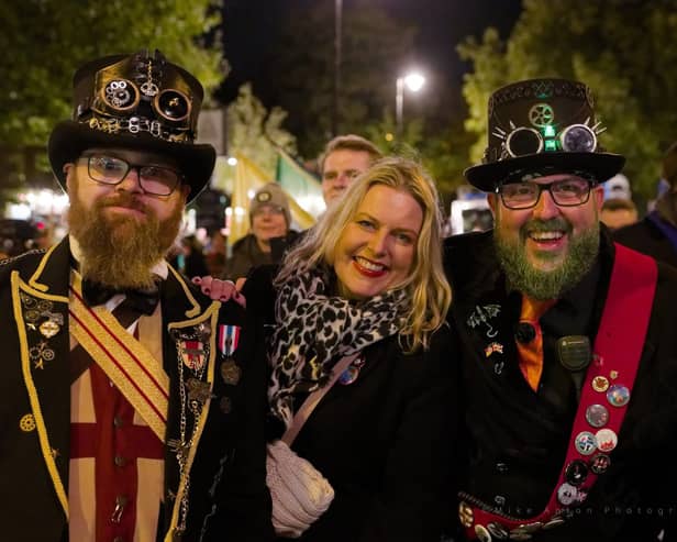 Mims Davies MP thrilled to join East Grinstead Community Bonfire (Photo: Mike Anton)