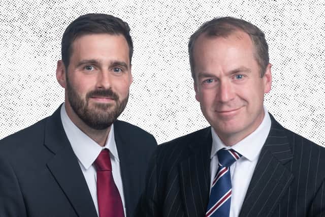 Ross Baumann (left), Senior Financial Planning Manager at CB Financial Advisers, and Carpenter Box Tax Partner Stuart Noakes (right).