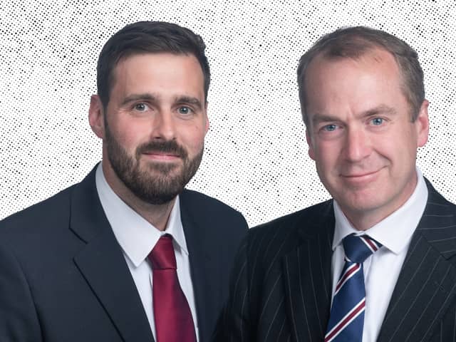 Ross Baumann (left), Senior Financial Planning Manager at CB Financial Advisers, and  Carpenter Box Tax Partner Stuart Noakes (right).