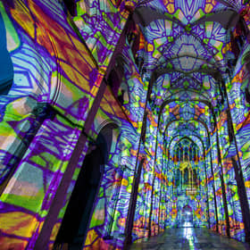 Luxmuralis Light Experience at Chichester Cathedral 