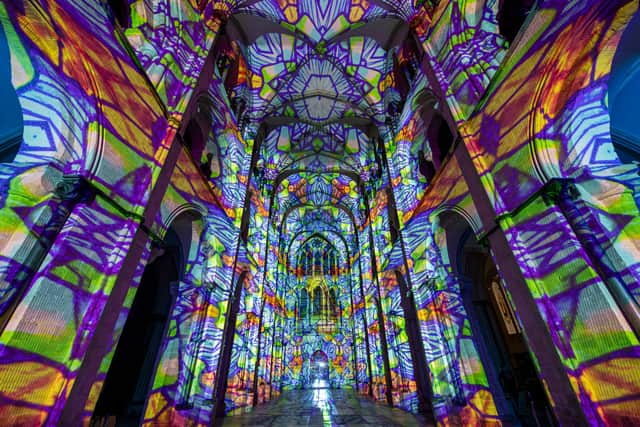 Luxmuralis Light Experience at Chichester Cathedral