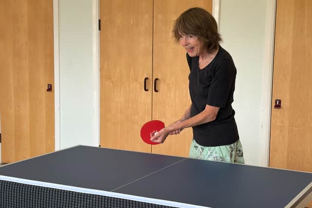 Clare says playing table tennis has had a huge positive impact