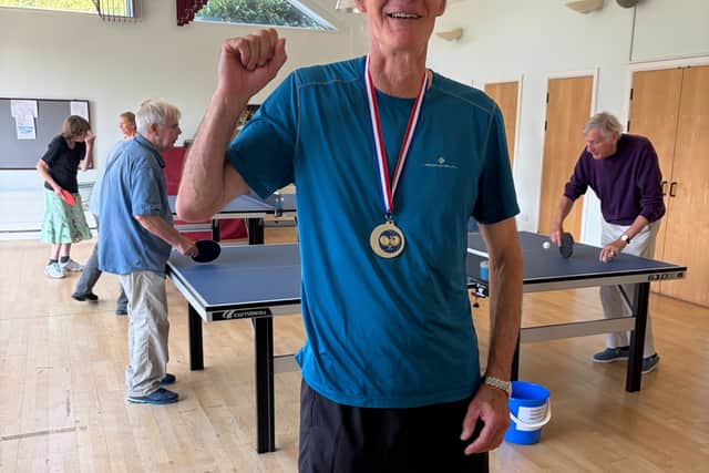 Nigel won a medal at a Parkinson's tournament in France in September 