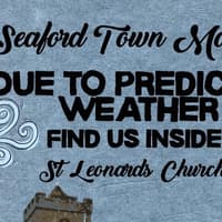 St Leonard’s Church shelters Seaford Town market
