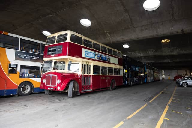 Buses at the depot