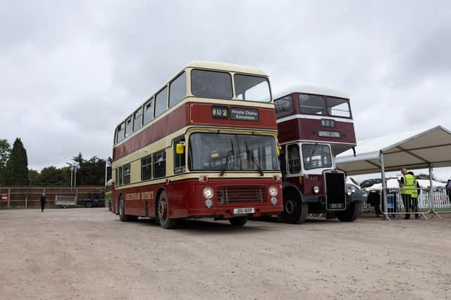 Vintage buses at Goodwood Revival