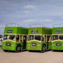 Vintage buses at Goodwood Revival