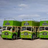 Vintage buses at Goodwood Revival