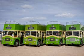 Vintage buses at Goodwood Revival