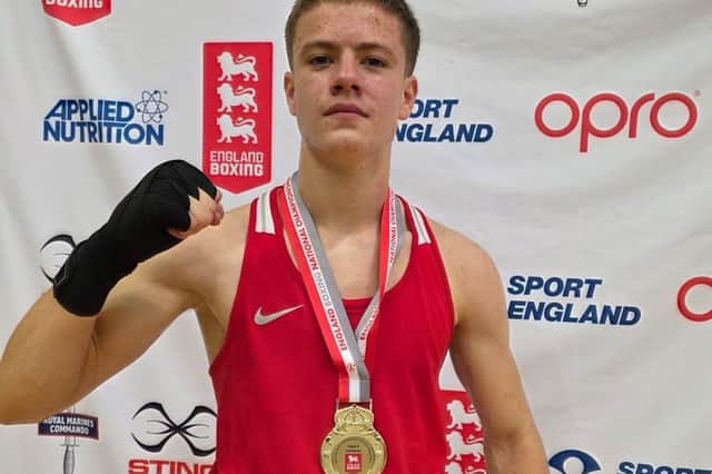 Emilio Shehu, from Eastbourne, crowned an England Boxing National Champion