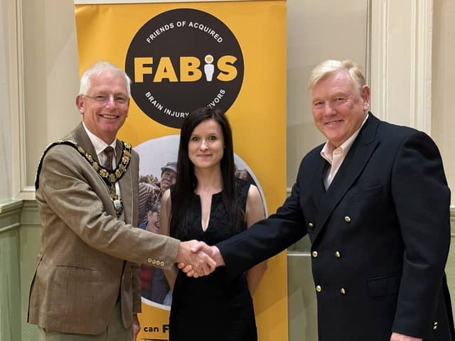 From Left to right order - Chichester Mayor - Sean McHale  Aneta King - FABIS Chair Trevor Hines - (FABIS Chair)