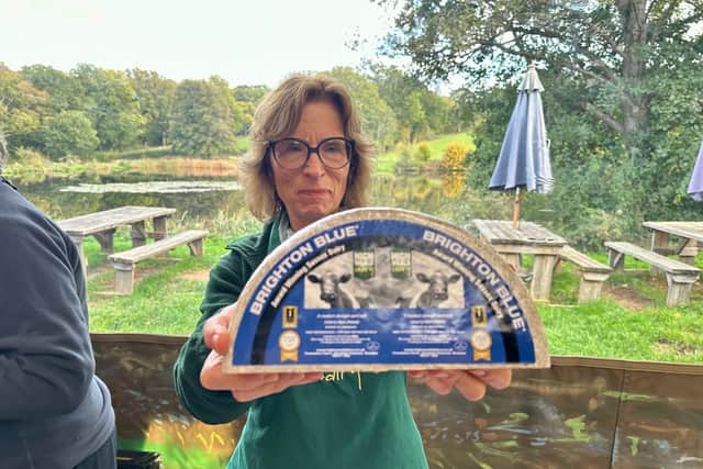 Sarah Hardy, High Weald Dairy, at Sussex Six Event, Lakedown Brewing