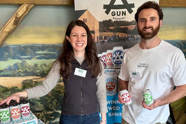 Lou Dobson and Will Surgey, Gun Brewery, at Sussex Six Event, Lakedown Brewing