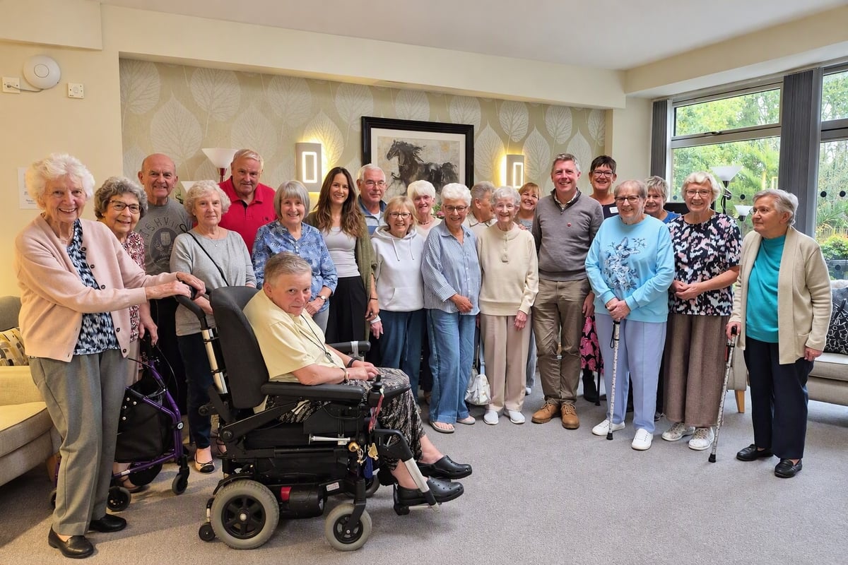 Sheltered housing residents welcome MP to Cheneys Lodge in Seaford