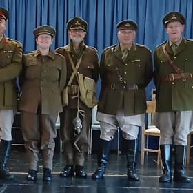 The cast of WLT's Blackadder Goes Forth