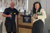 Staff of The Norden Inn pub at Norden House Care Home