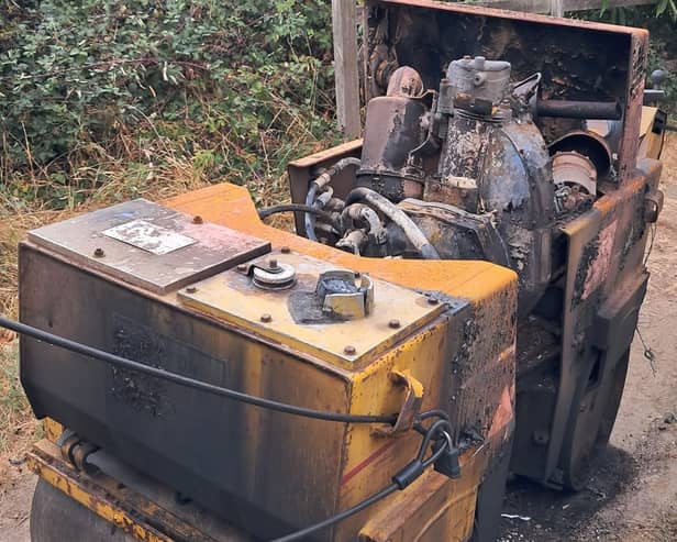 Lynchmere CC's old roller destroyed by fire
