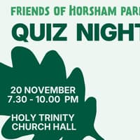 Pit your brains and support Horsham Park: Quiz Night on 20 November