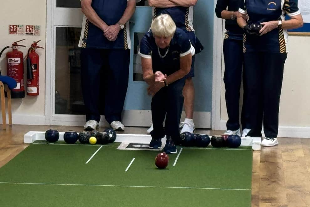 Ali Hilton-Childes helping Horsham Lions to victory against Horley Ravens
