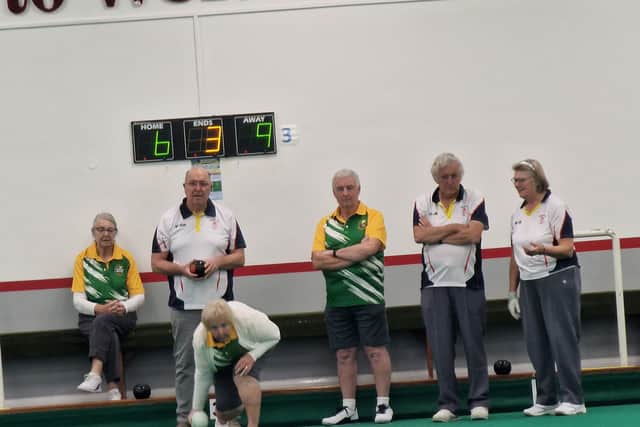 Players taking part in The Lancing v Steyning indoor game on 22nd October