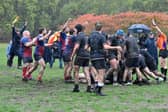 Cranleigh RFC 1st XV Celebrating at final whistle!