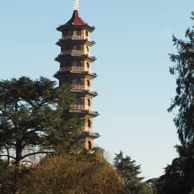 The 18th century 'Great Pagoda' at Kew.