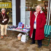Madeleine Woods and Jean Brown, Poppy Appeal Volunteers outside Sainsbury’s in Billingshurst

