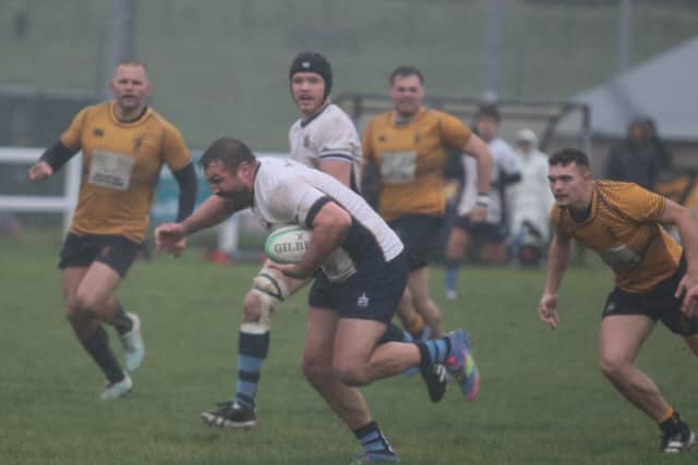 Chris Johnson running in Chichester's second try.