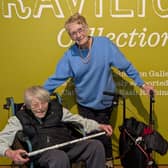 Sylvia Matthews (left) and Vivien Roots (right) at The Towner Gallery
