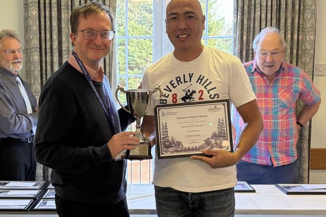 Best Allotments Overall Winner receiving his award