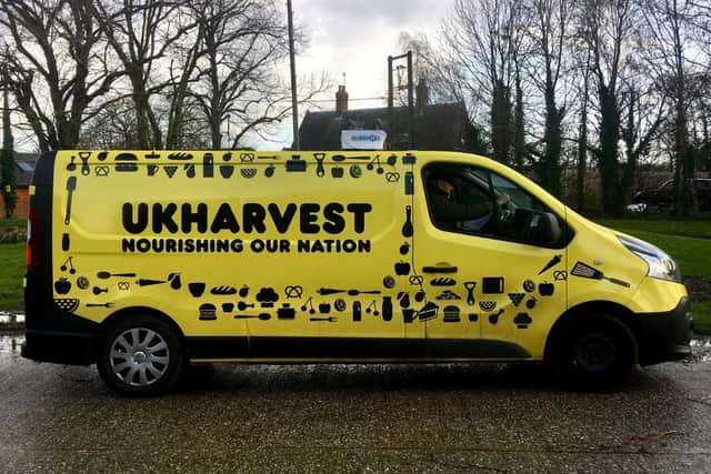 Spot UKHarvest's van on the road, collecting surplus food and making it accessible across West Sussex.