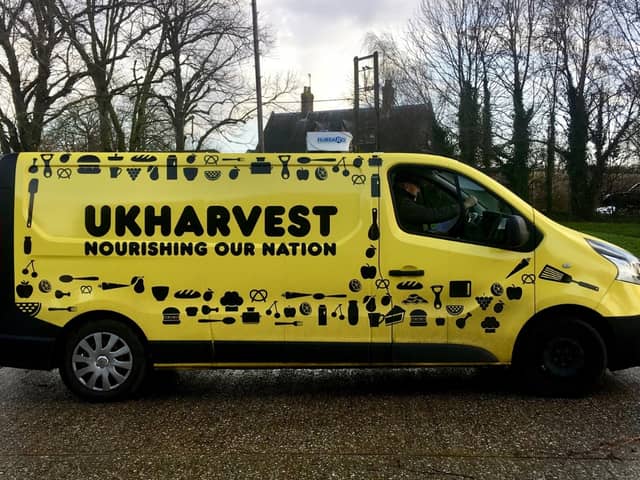 Spot UKHarvest's van on the road, collecting surplus food and making it accessible across West Sussex.