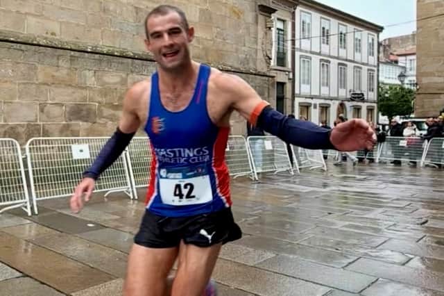 Rhys Boorman in Santiago de Compostela, Spain