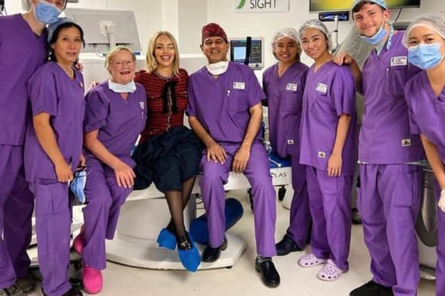 Sheraz Daya with the Team and Katie Piper