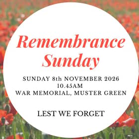 Remembrance Sunday at the War Memorial, Muster Green, Haywards Heath