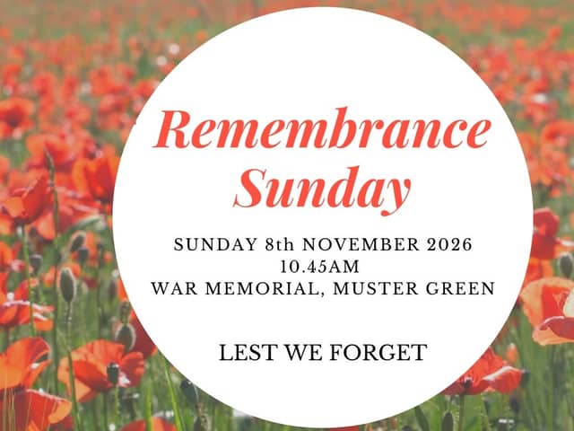 Remembrance Sunday at the War Memorial, Muster Green, Haywards Heath