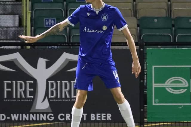Callum Chesworth scored his first goal after his return from injury.