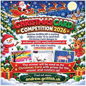 Poster for Andrew Griffith MP's Christmas Card competition 