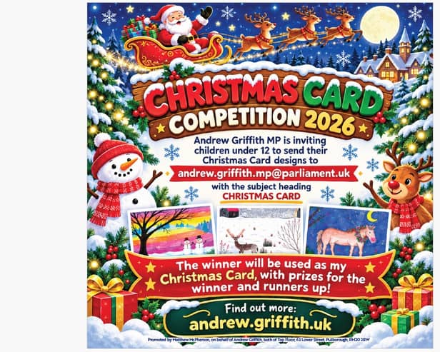 Poster for Andrew Griffith MP's Christmas Card competition 