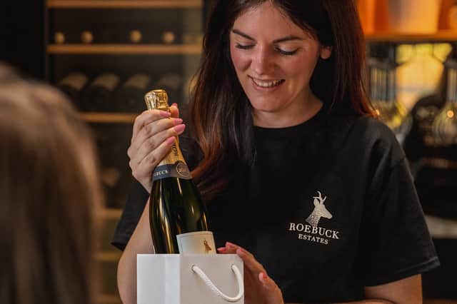 Visitors can purchase Roebuck's vintage sparkling wines, or collect purchases ordered online.