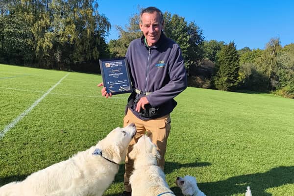 James with his Great British Franchisee Award