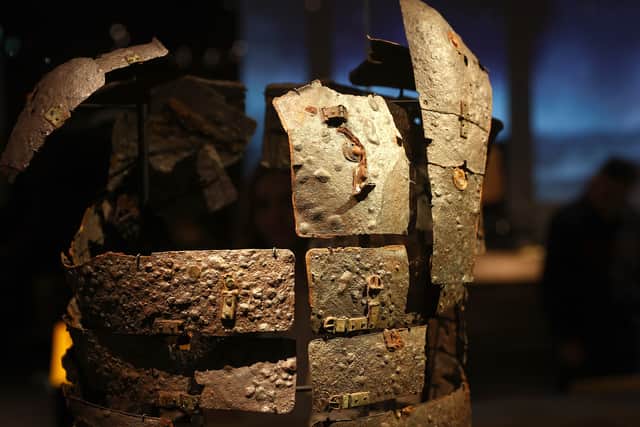 Detail of a Roman legionary's armour