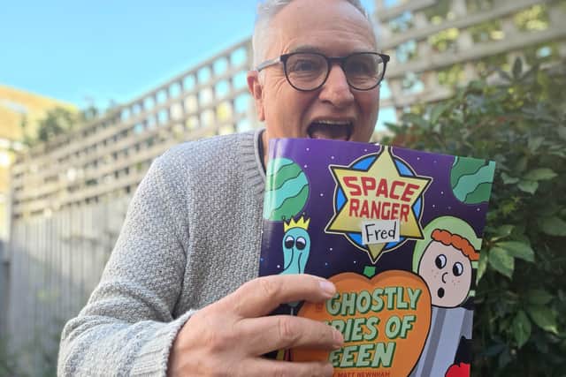 Matt Newnham and his Book Space Ranger Fred and the Ghostly Cries of Een
