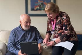Peter was introduced to Guild Care's befriending service after a stroke, and says meeting volunteer befriender, Denny is "like having the younger sister I never had."